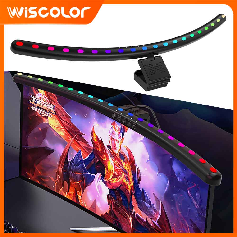 Desk Setup No Monitor - Barra Luminosa RGB per Monitor, Luci