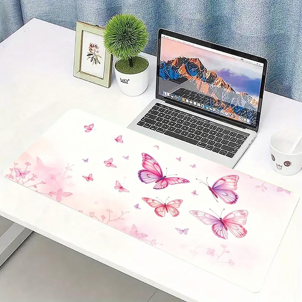 Desk Setup Pink - Tappetino per Mouse da Gaming Grande