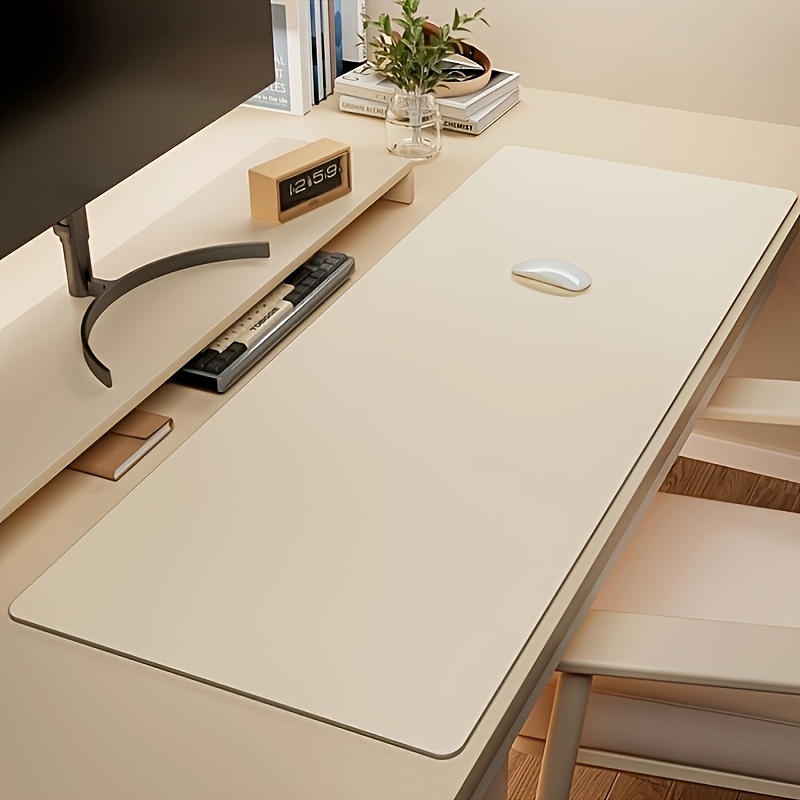 Desk Setup Clean - Tappetino per mouse grande in ecopelle