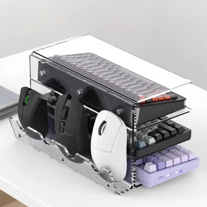 Gaming Setup Desk - Supporto per tastiera a 3 livelli