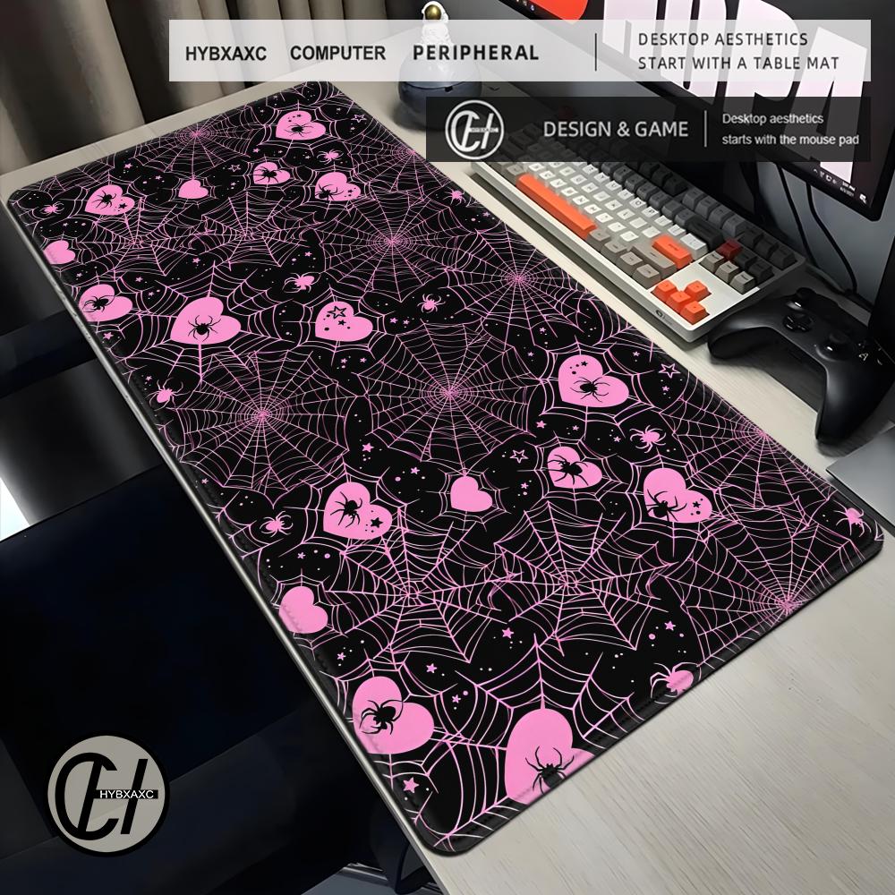 Desk Setup Pink - Tappetino per Scrivania 90x40 con Cuori