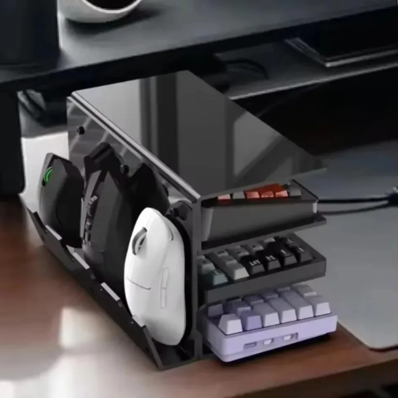 Gaming Setup Desk - Supporto per Tastiera a 3 Livelli