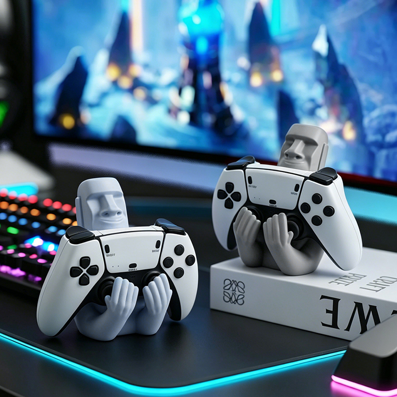 Desk Setup Ps5 - Divertente Supporto per Gamepad in Resina