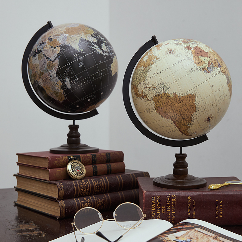 Desk Setup Retro - Mondo Globo Mapa vintage europeo Globo