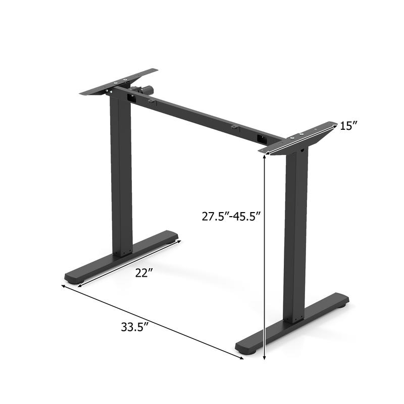 Telaio per scrivania elettrica - Desk Setup Black And Wood recensione e prezzo