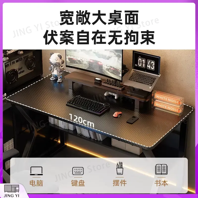 Scrivania da Gaming Nera per S - Desk Setup Black And Wood recensione e prezzo
