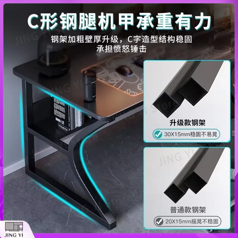 Scrivania da Gaming Nera per S - Desk Setup Black And Wood recensione e prezzo