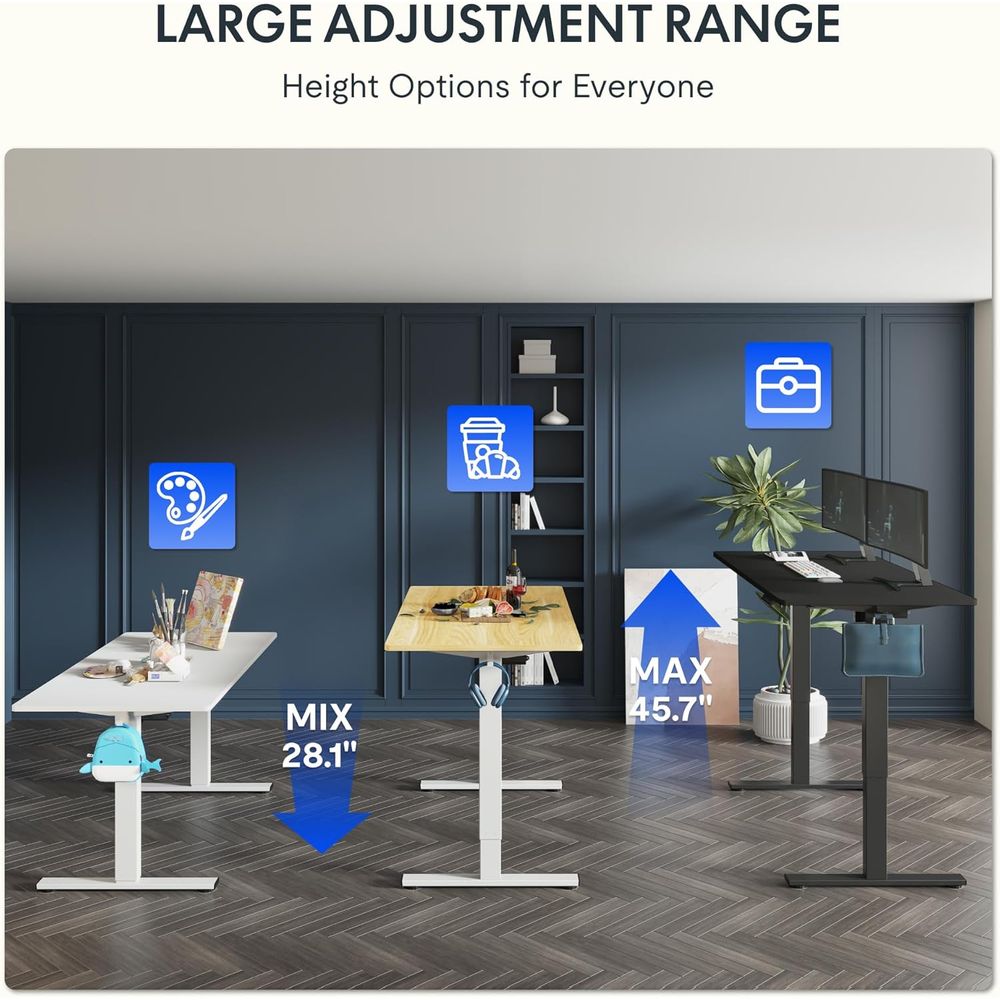 Scrivania Elettrica Regolabile - Desk Setup Black And Wood recensione e prezzo