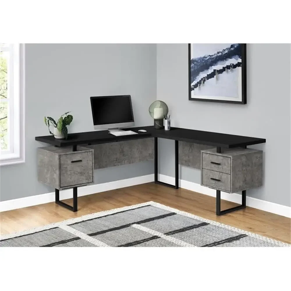 Scrivania a L da 70 pollici co - Desk Setup Black And Wood recensione e prezzo