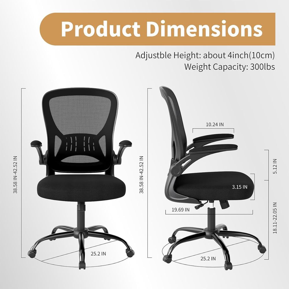 Set di sedie da ufficio o 10,  - Desk Setup Black And Wood recensione e prezzo