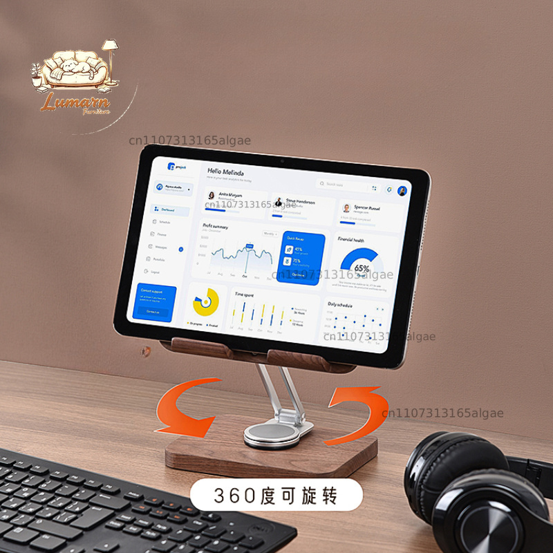 Supporto per iPad in noce nero - Desk Setup Black And Wood recensione e prezzo