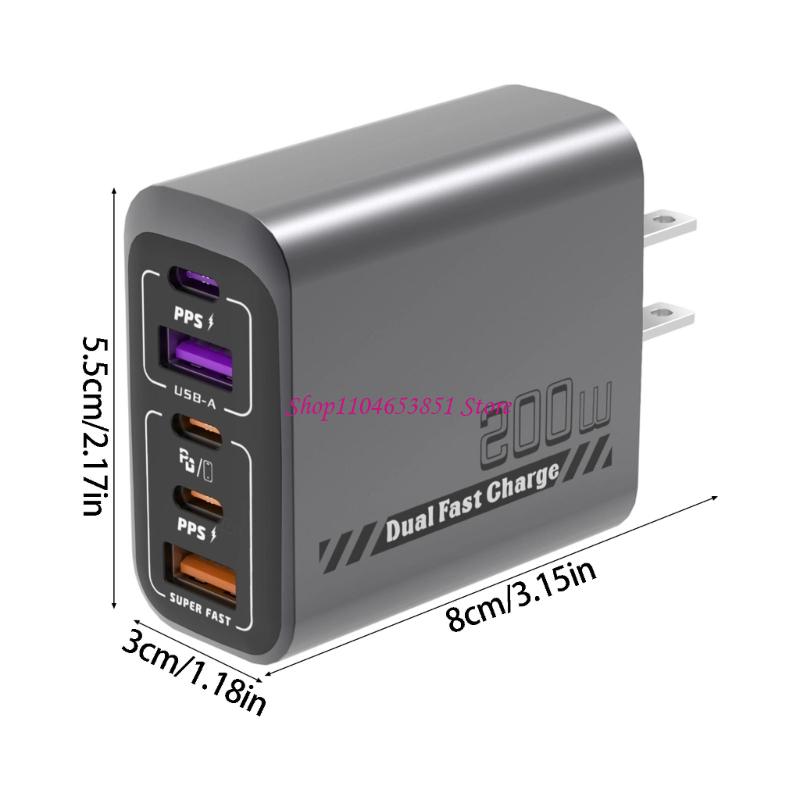 Caricabatterie rapido a 5 port - Desk Setup For 2 Laptops recensione e prezzo
