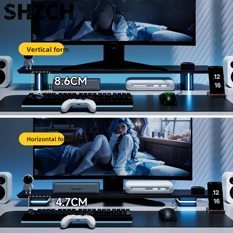 Supporto Monitor RGB Ergonomic - Desk Setup For 2 Laptops recensione e prezzo