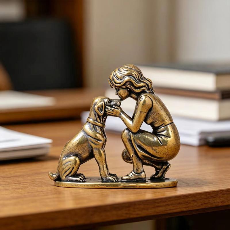 Statuetta di Cane Femmina in O - Desk Setup Retro recensione e prezzo