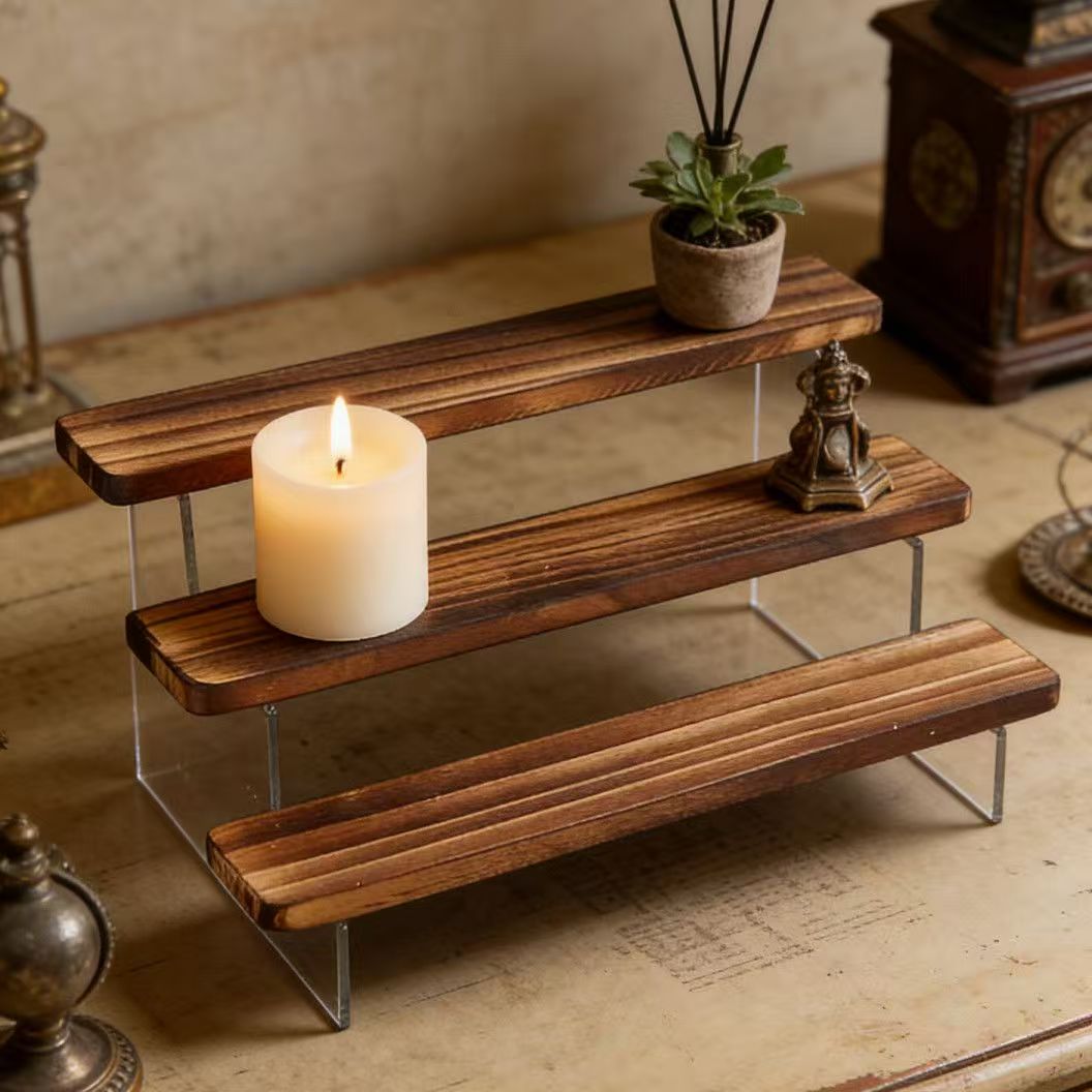 Espositore a gradini in legno  - Desk Setup Shelf recensione e prezzo
