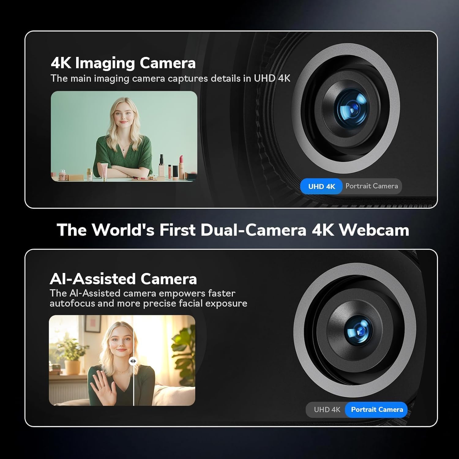 Webcam 4K EMEET con Doppia Fot - Desk Setup Ai recensione e prezzo